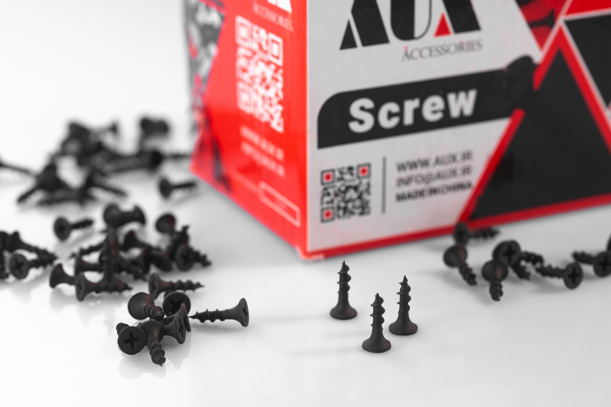 ‏پیچ‏ ‎MDF‎ ‏چهارسو‏ ‏سایز16*4‏ ‏مشکی‏ ‎AUX‎