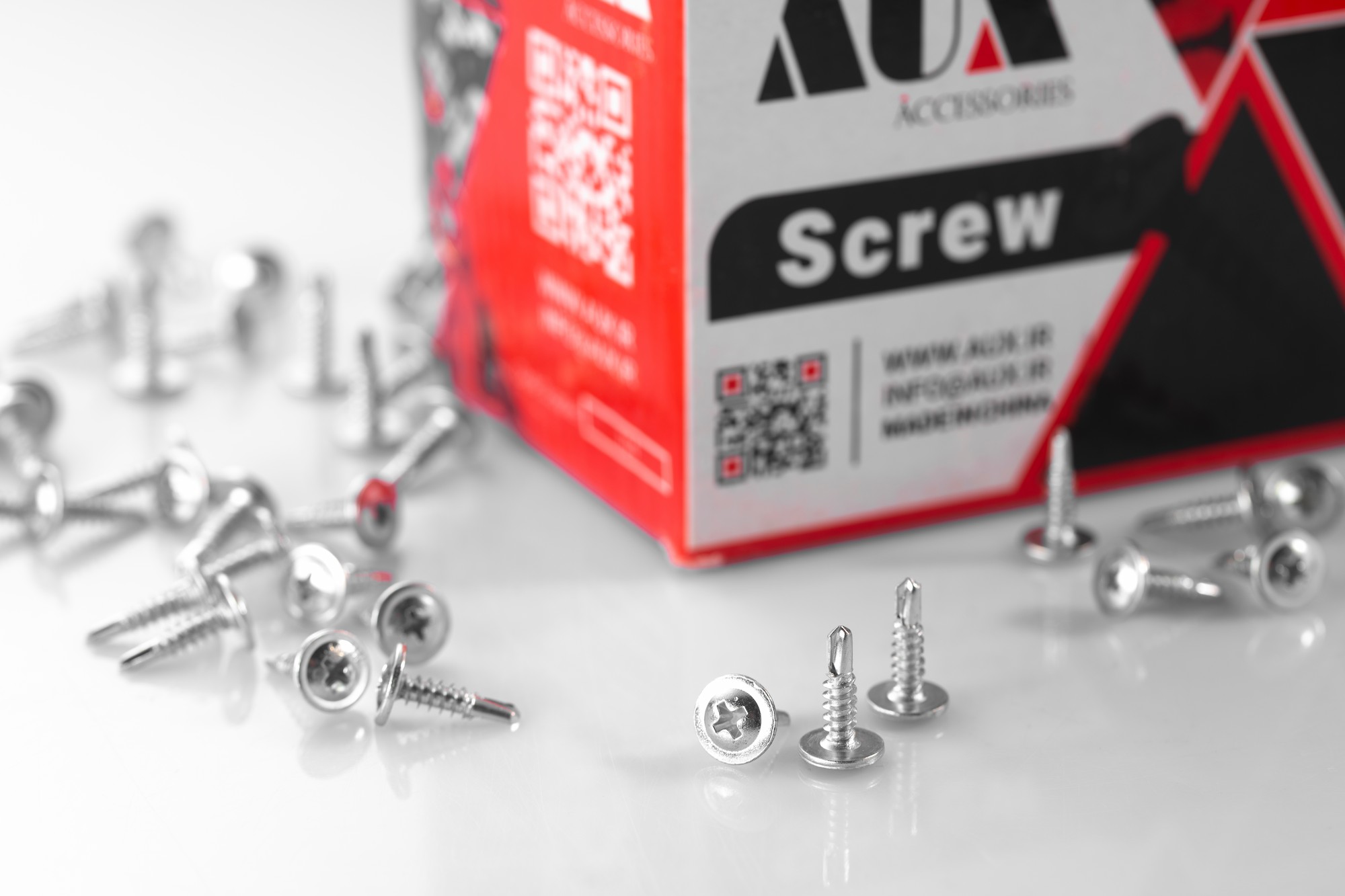 پیچ سرمته واشر دار کروم